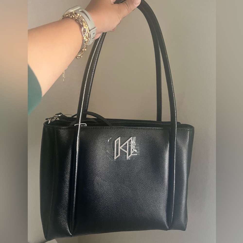 Karl Lagerfeld tote bag with removable crossbody strap